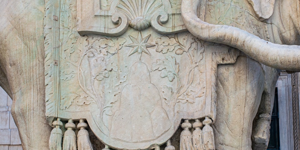 Herb rodowy Aleksandra VII — sześć wzgórz Chigi