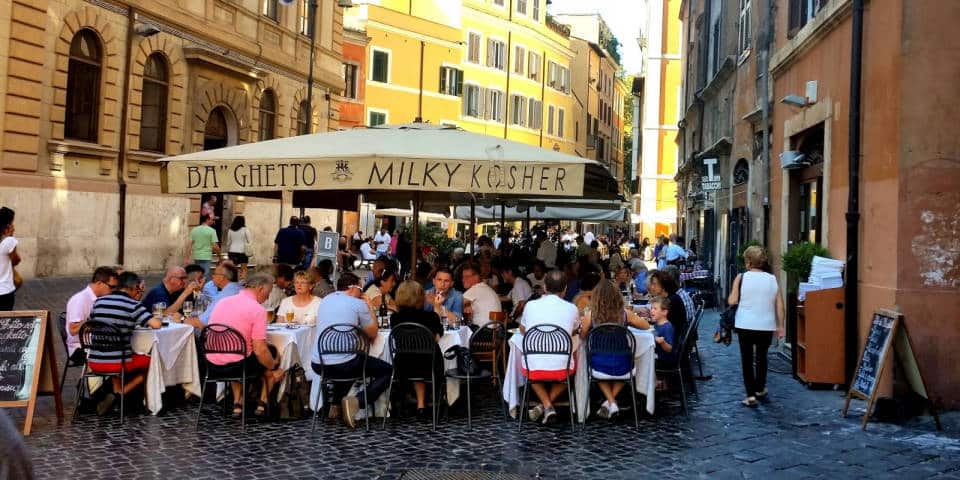 Restauracja BaGhetto w żydowskim getcie w Rzymie