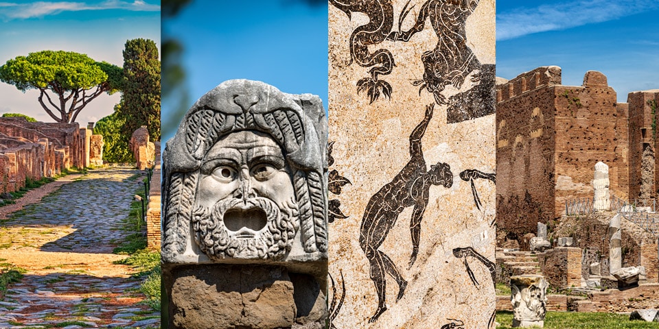 Ostia Antica, ruiny starożytnego rzymskiego portu