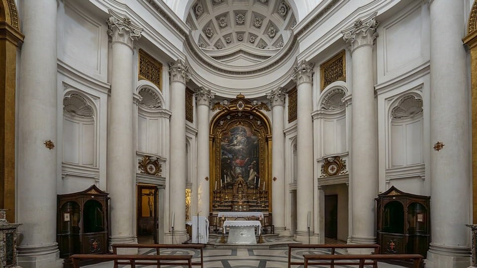 Wnętrze San Carlo alle Quattro Fontane Wnętrze San Carlo alle Quattro Fontane