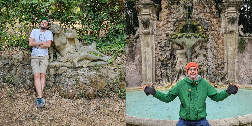 Autor Rome.us Artur Jakucewicz w Villa Sciarra latem i późną jesienią po latach mieszkania w pobliskim Monteverde Vecchio