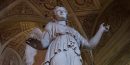 Marble angel beside the high altar inside San Pietro in Montorio