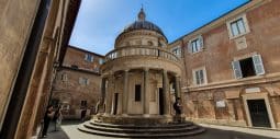 Tempietto del Bramante in the courtyard of San Pietro in Montorio on Janiculum Hill