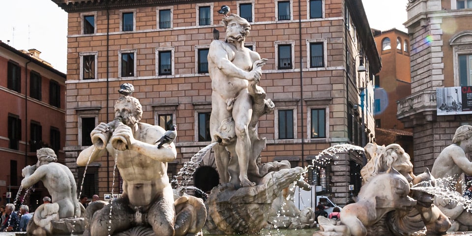 Rzeźba Maura na Piazza Navona