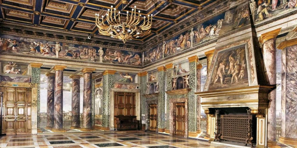 Wystrój wnętrz Villa Farnesina w Rzymie